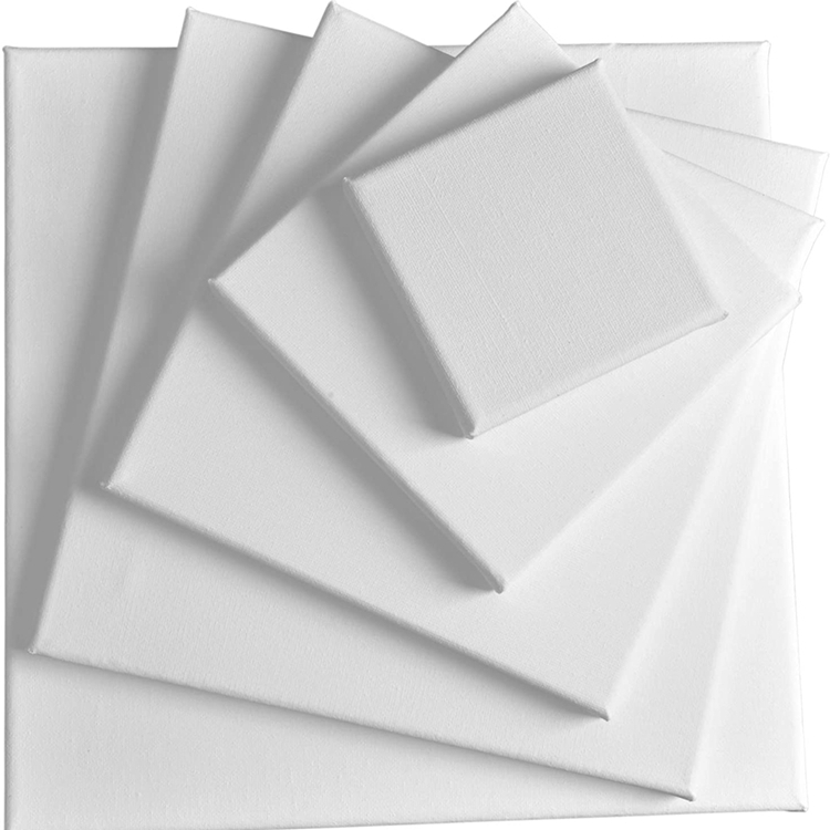 Art Supplies High Quality 16x20 Inch Pine Wood Blank Cotton Painting Canvas Customized Size Stretched Canvas Board for Painting