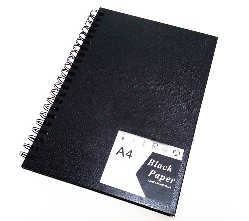 A4 16 sheets black artist drawing sketch card pad