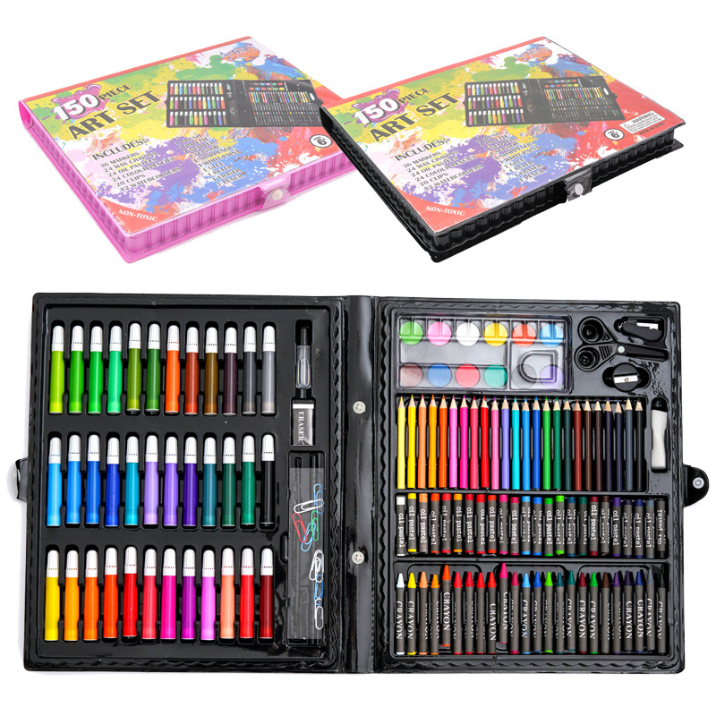 150 Pack Art Set Crafts Painting Drawing Kit For Budding Artists Kids Teens Boys Girls